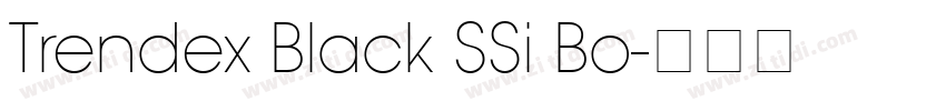 Trendex Black SSi Bo字体转换